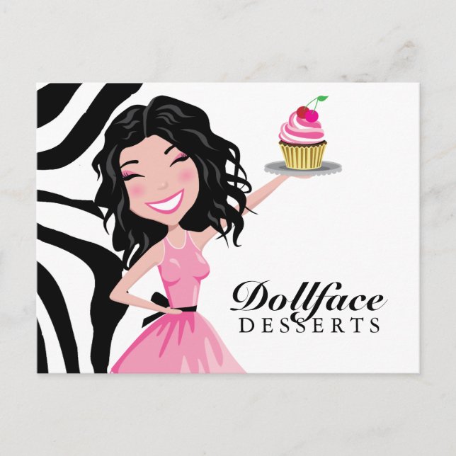 Carte Postale 311 Dollface Desserts Kohlie Zebra (Devant)