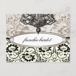 Carte Postale 311 Frenchie Boudoir Eggshell Cream