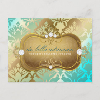 Carte Postale 311 Glamour Golden Ocean Damask