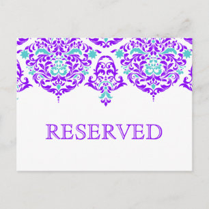 Carte Postale 311 Mon Cherie Damask Plum Aqua