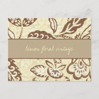 Carte Postale 311 Vintage floral de citron