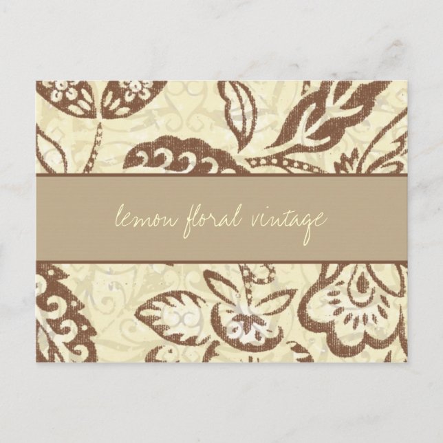 Carte Postale 311 Vintage floral de citron (Devant)