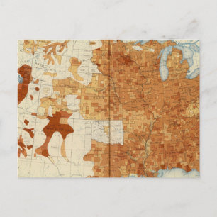 Carte Postale 34 Proportion de confessions religieuses 1890