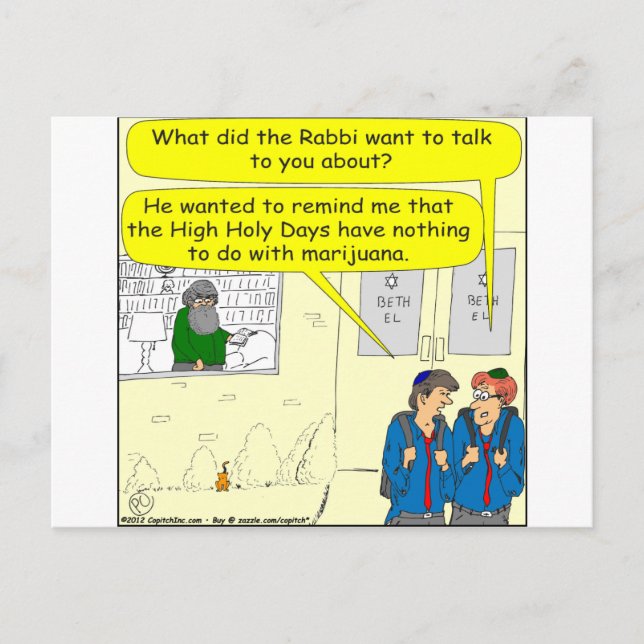 Carte Postale 361 jours saints cartoon (Devant)