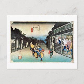 CARTE POSTALE 36. 御 油 宿, 広 重