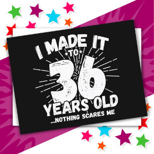 Carte Postale 36 Ans Sarcasme Mème Drôle 36e Anniversaire