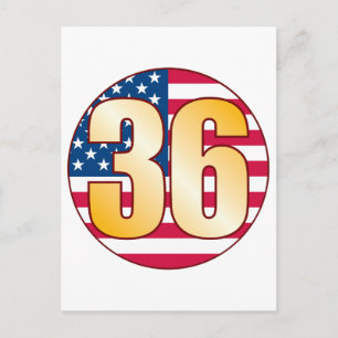 Carte Postale 36 USA Gold