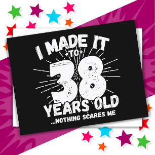 Carte Postale 38 ans drôle mème anniversaire 38 ans