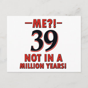 Carte Postale 39e anniversaire