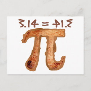 CARTE POSTALE 3,14 = PI.E