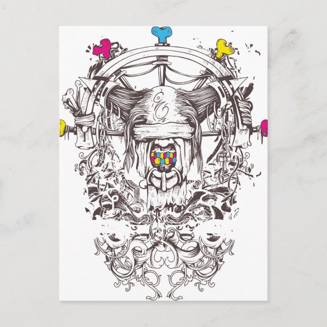 Carte Postale 3 couleurs (Devant)