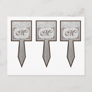 Carte Postale 3 Coupe Cake Picks Chaussures à cheval sur Wood La