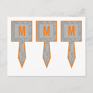 Carte Postale 3 Coupe Cake Pictures Gris Moderne Dentelle Damas