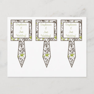 Carte Postale 3 Coupe de gâteau cueillères Flore verte avec Bran