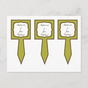 Carte Postale 3 cueillettes de gâteau Coupe Vert et Brown Damas