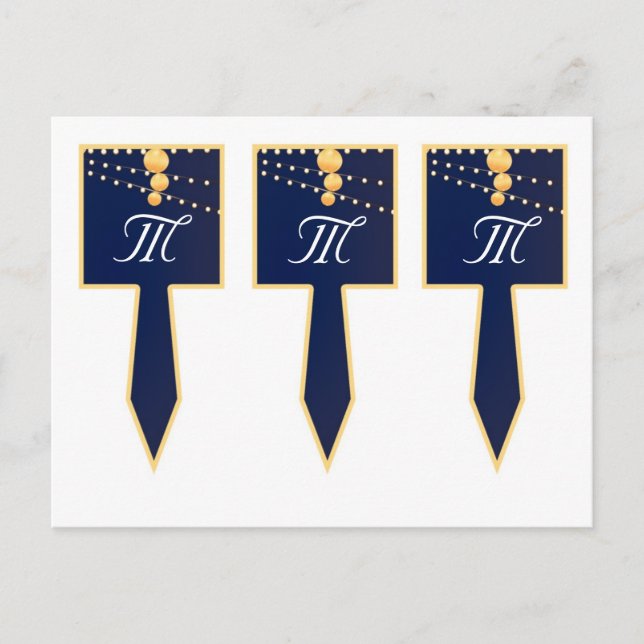 Carte Postale 3 cueillettes de gâteau cueillères Lanternes en pa (Devant)