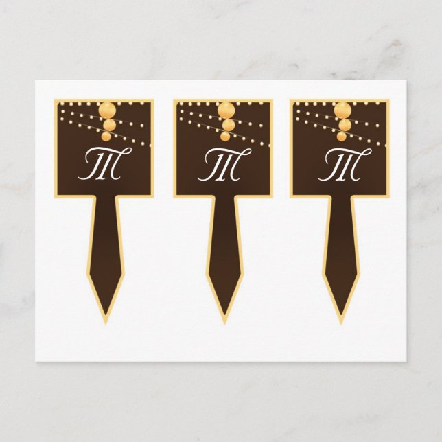 Carte Postale 3 cueillettes de gâteau cueillères Lanternes en pa (Devant)