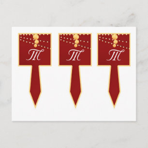 Carte Postale 3 cueillettes de gâteaux de coupe Lanternes en pap