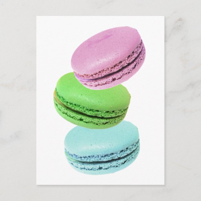 Carte Postale 3 macarons (Devant)