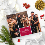 Carte Postale 3 Photos Collage Joyeuses Fêtes Noël Moderne<br><div class="desc">3 Photos Collage Joyeuses Fêtes Noël Moderne Carte de Vœux</div>