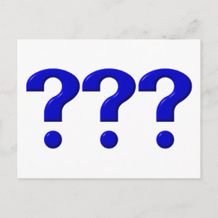 Carte Postale 3 Points de question