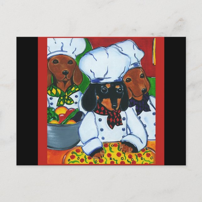 Carte Postale 3 produits Chef Doxies (Devant)