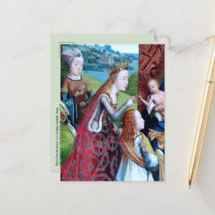 Carte Postale 3 Saints femmes dans un jardin (détail; M 070)