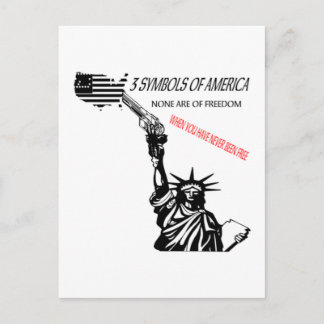 Carte Postale 3 symboles blancs