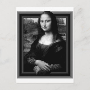 CARTE POSTALE 3D MONA LISA