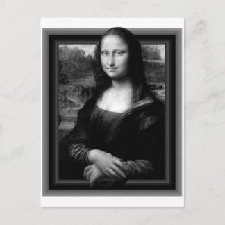 CARTE POSTALE 3D MONA LISA
