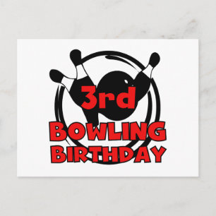 Carte Postale 3e Bowling Anniversaire Tshirts et cadeaux