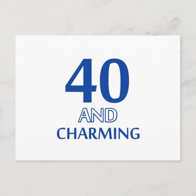 Carte Postale 40 ans (Devant)