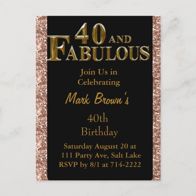 Carte Postale 40e anniversaire  (Devant)