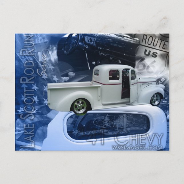 Carte Postale 41 Chevy-Lake Scott Rod Run Series (Devant)