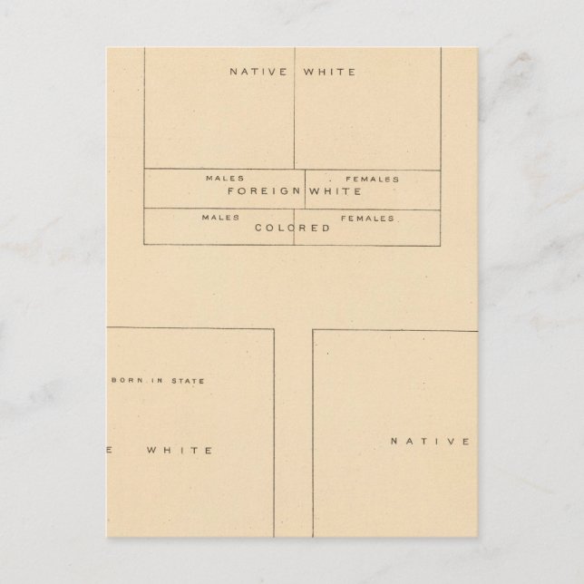 Carte Postale 41 Éléments de la population 1900 (Devant)