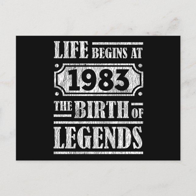 Carte Postale 42 Ans 1983 Naissance d'une Légende 42e Anniversai (Devant)