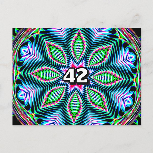 Carte Postale 42 (vous pouvez changer le nombre) (Devant)