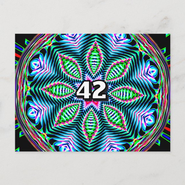 Carte Postale 42 (vous pouvez changer le nombre) (Devant)