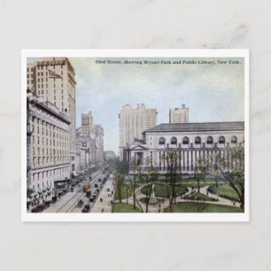 Carte Postale 42nd St., Bryant Park, New York City Vintage