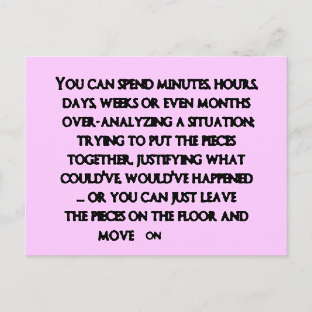 Carte Postale 43c2aef0f triste rupture (Devant)