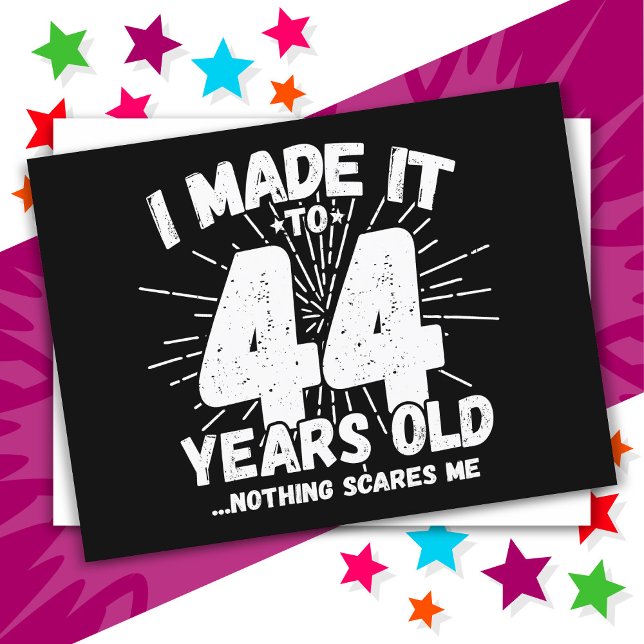Carte Postale 44 Ans Mème sarcastique vieux drôle 44ème annivers (Créateur téléchargé)