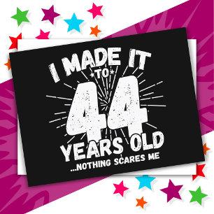 Carte Postale 44 Ans Sarcasique Mème Drôle 44e Anniversaire