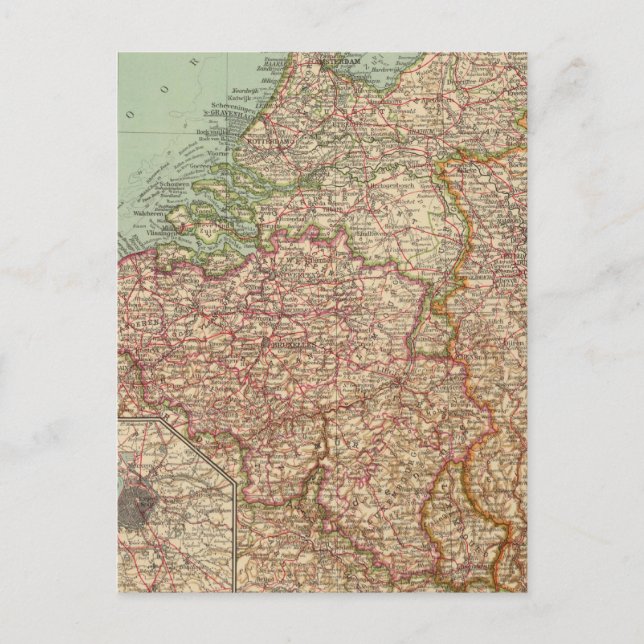Carte Postale 44 Belgique et Hollande (Devant)