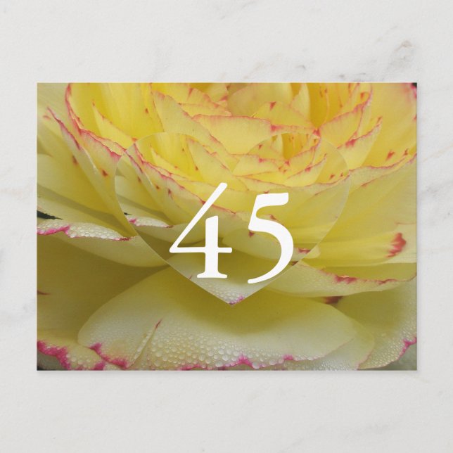 Carte Postale 45e anniversaire (Devant)