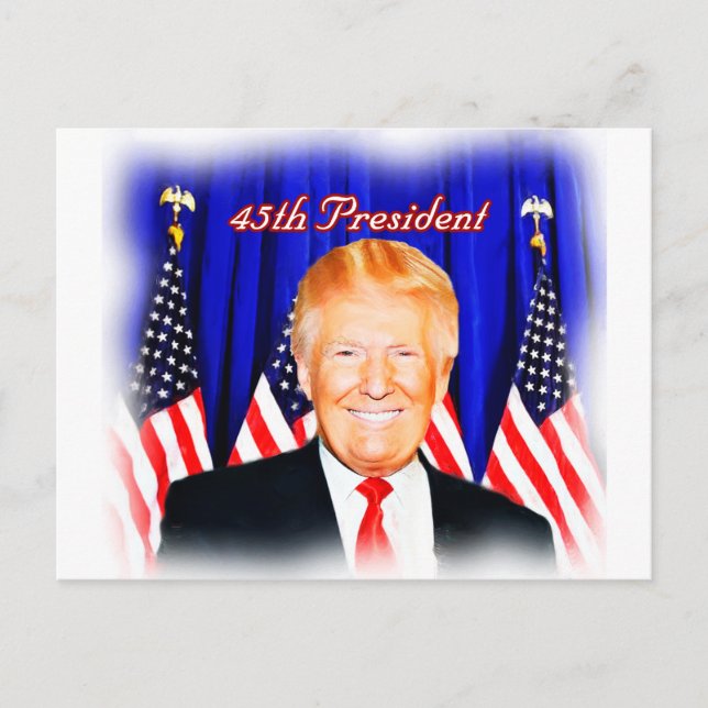 Carte Postale 45e Président-Donald Trump _ (Devant)