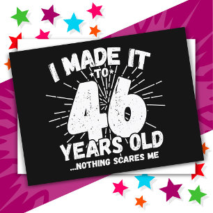 Carte Postale 46 Ans Mème sarcastique vieux drôle 46ème annivers