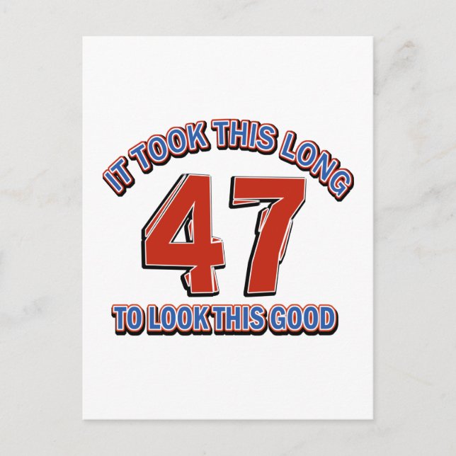 Carte Postale 47e anniversaire (Devant)