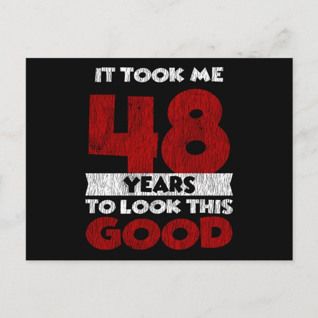 Carte Postale 48 ans Joyeux Anniversaire M'a Donné L'air 48ème A (Devant)