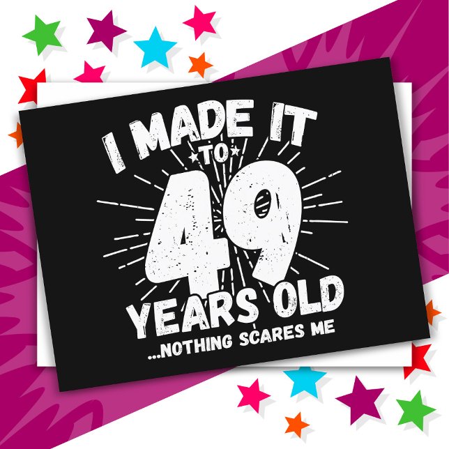 Carte Postale 49 Ans Mème sarcastique vieux drôle 49ème annivers (Créateur téléchargé)