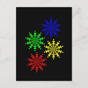 Carte Postale 4 cristaux de glace